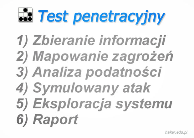 Sześć kroków testu penetracyjnego bezpieczeństwa strony internetowej www.